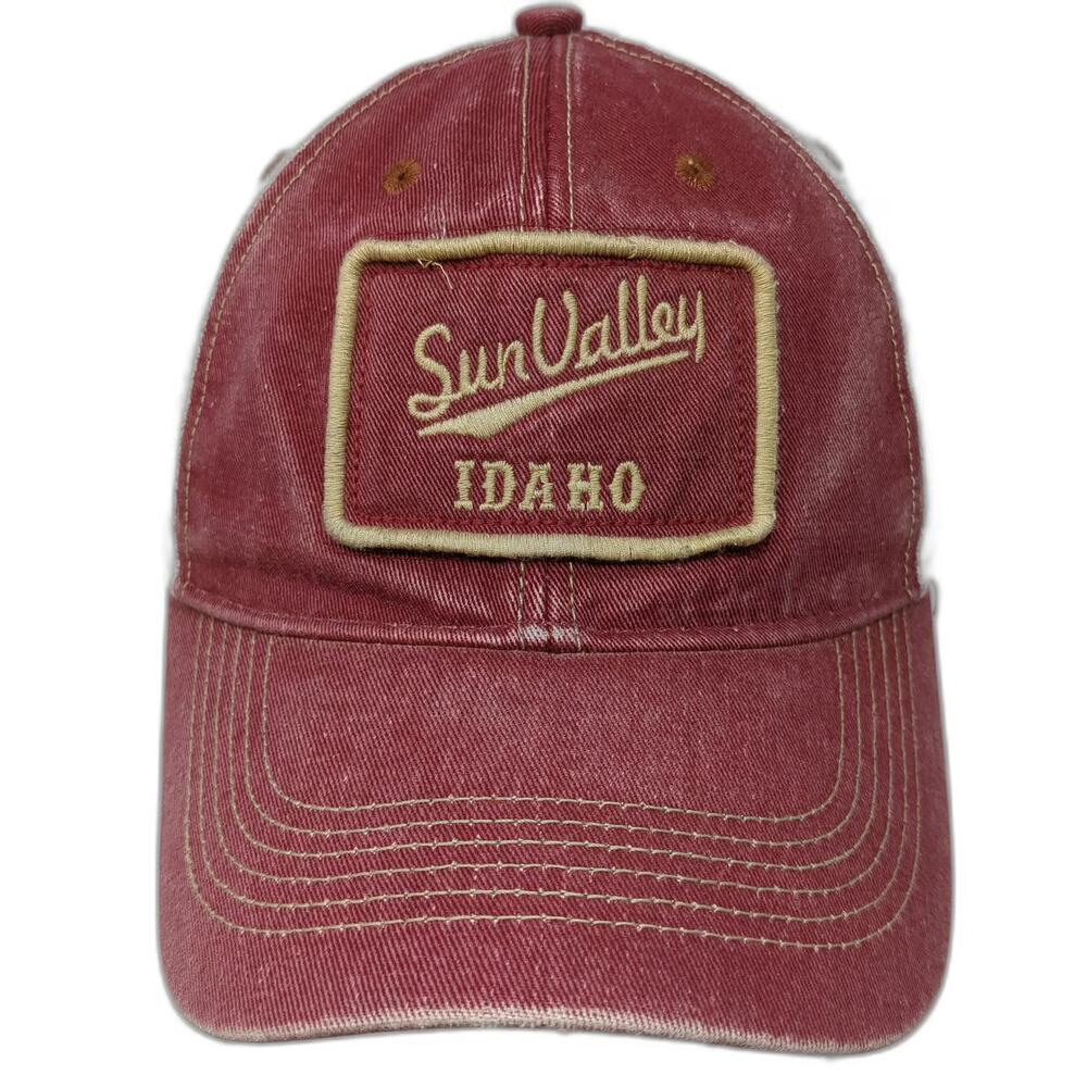 Legacy Red Trucker Hat One Size Sun Valley Idaho Mesh Back Snapback Green Brim
